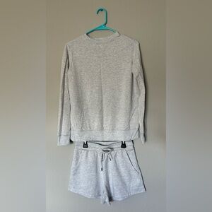 Stars Above Light Gray 2 Piece Pajama Set